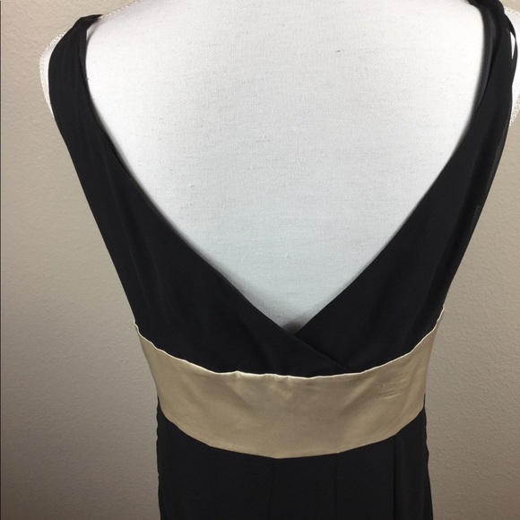 Scarlett black dress with cream colored bow - Picture 4 of 8